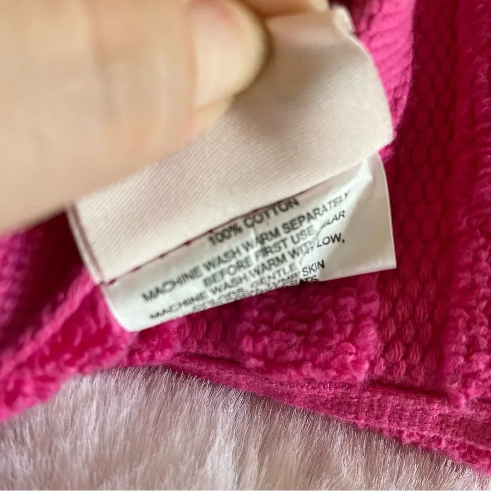 NWT Kate Spade Bath Towel Pink Magenta Terry Cotton